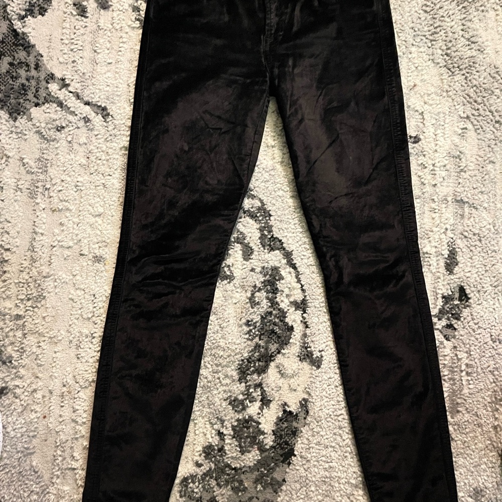 7 For All Mankind Black Skinny Jeans Sleek Modern Fit